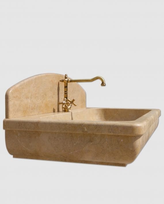 lover stone sink mixer side view