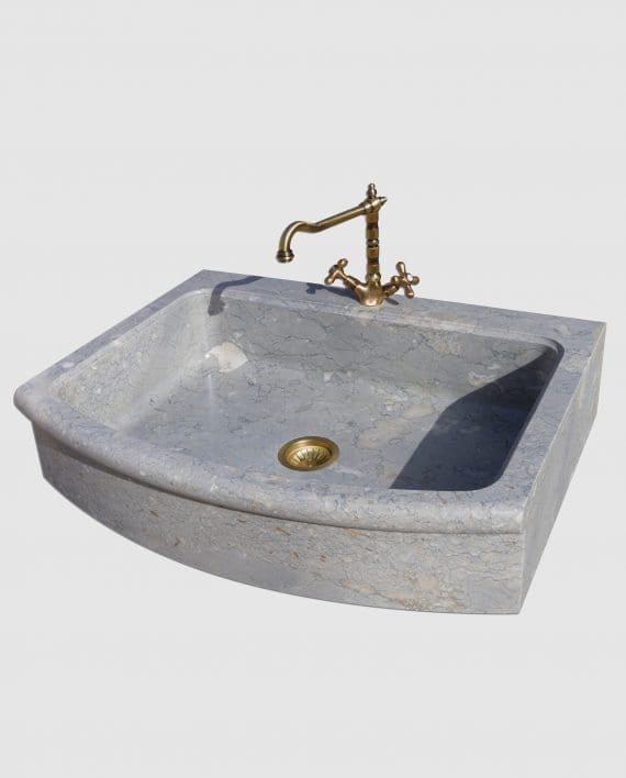 stone blue perlage drepanon mini side sink