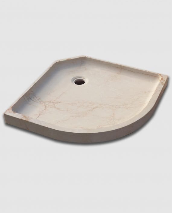 ivory marble fan shower tray