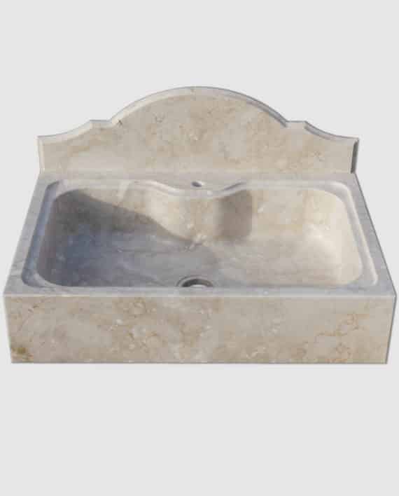 lavello marmo monovasca spalliera
