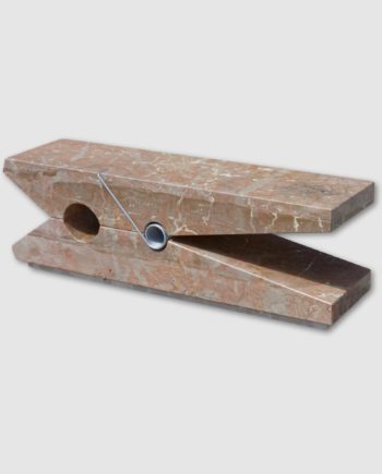 pink marble clothespin bench